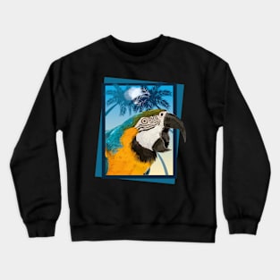 Blue and yellow macaw Crewneck Sweatshirt